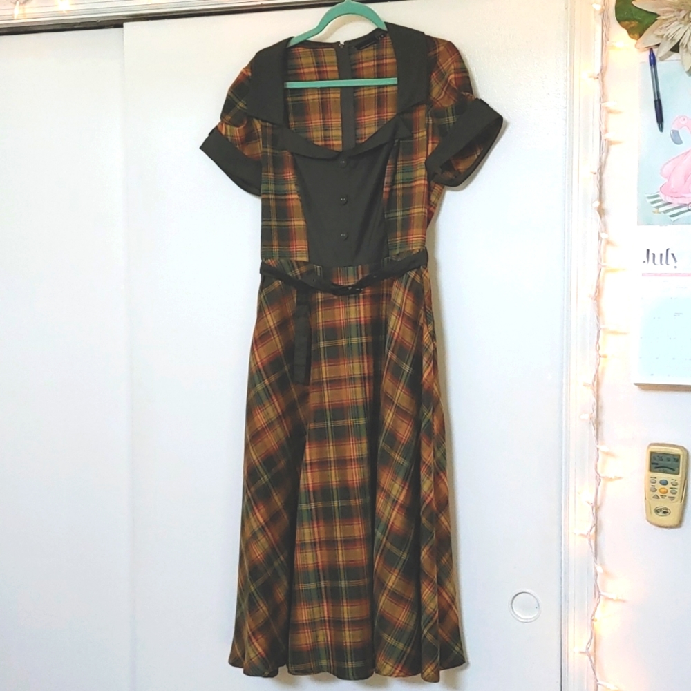 Voodoo Vixen Fall Flannel Dress